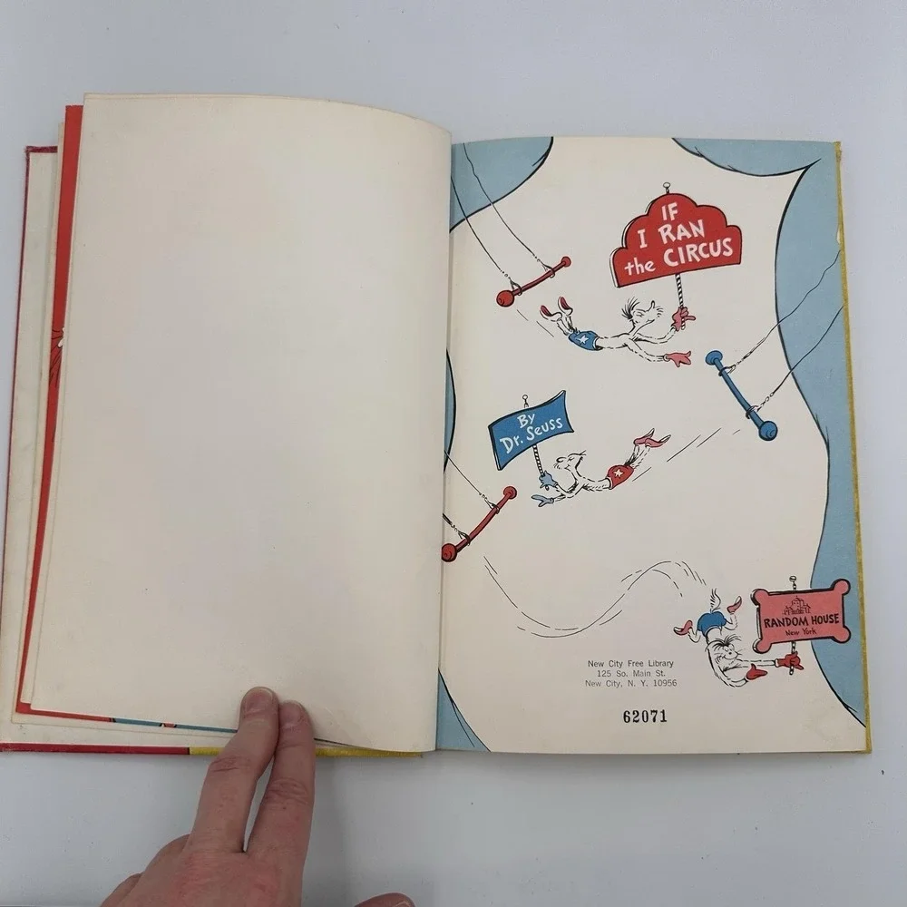 Vintage If I Ran the Circus by Dr. Seuss‎ Hardcover Ex-Library No DJ